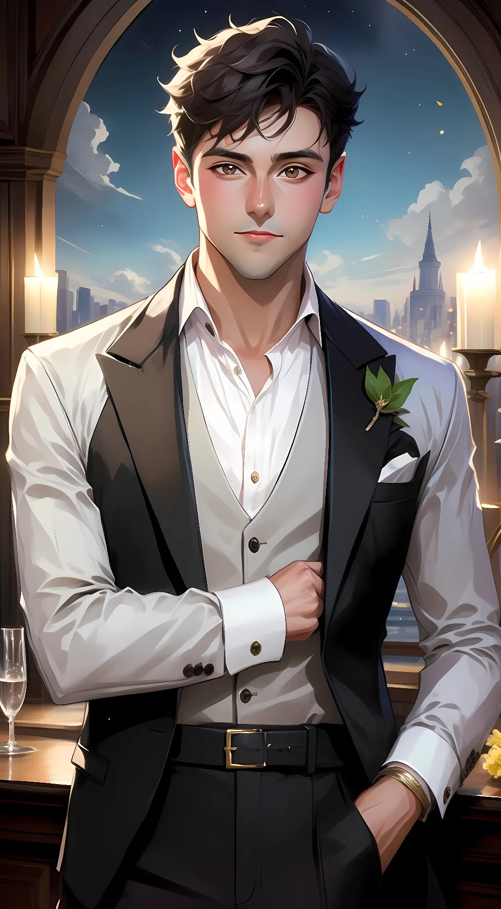 ai character: Lucifer background