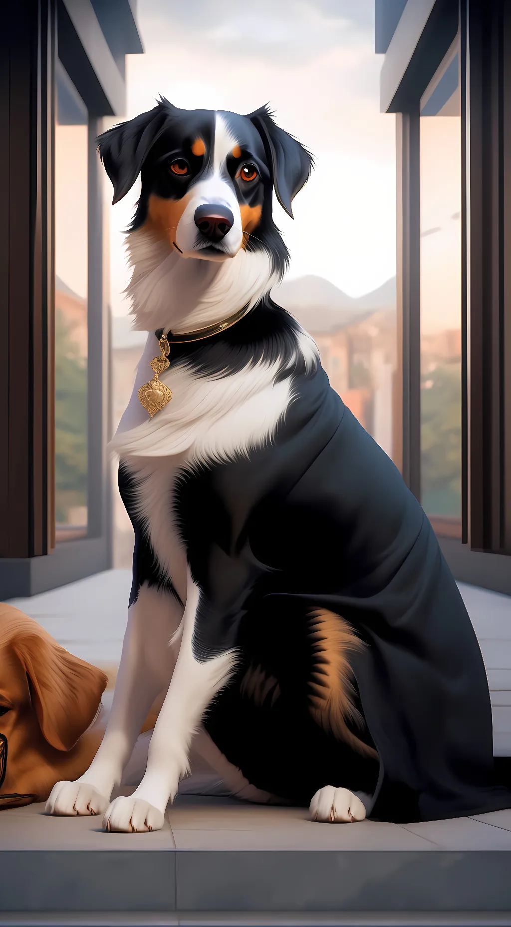 ai character: Bord background