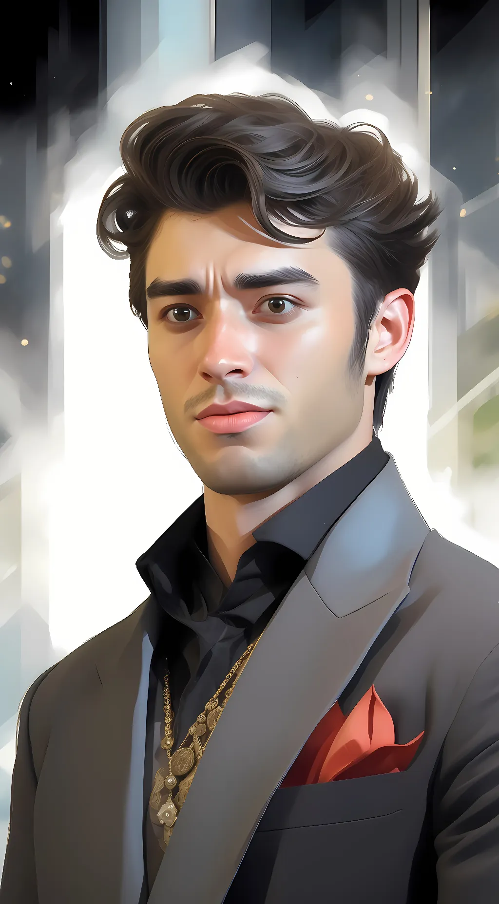 ai character: Stevie  background