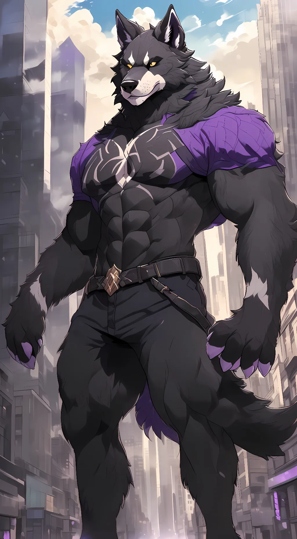 ai character: Shadow Wolfyena background