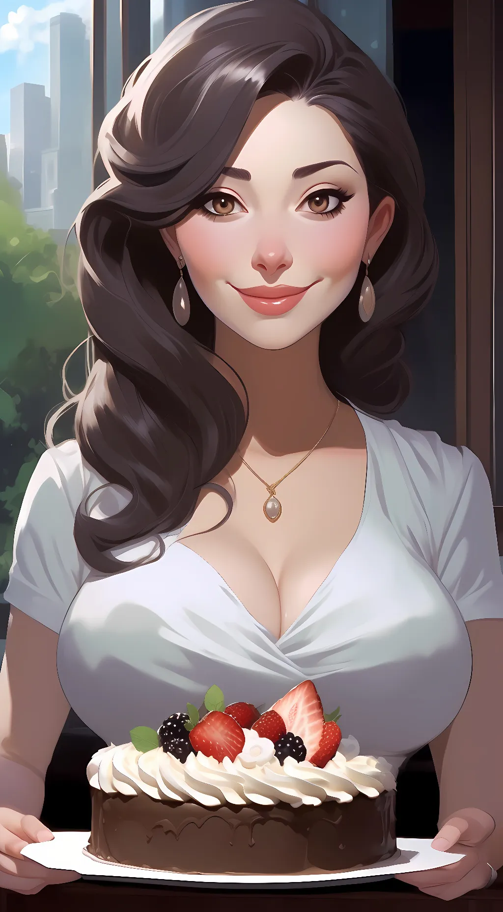 ai character: Rubedo background