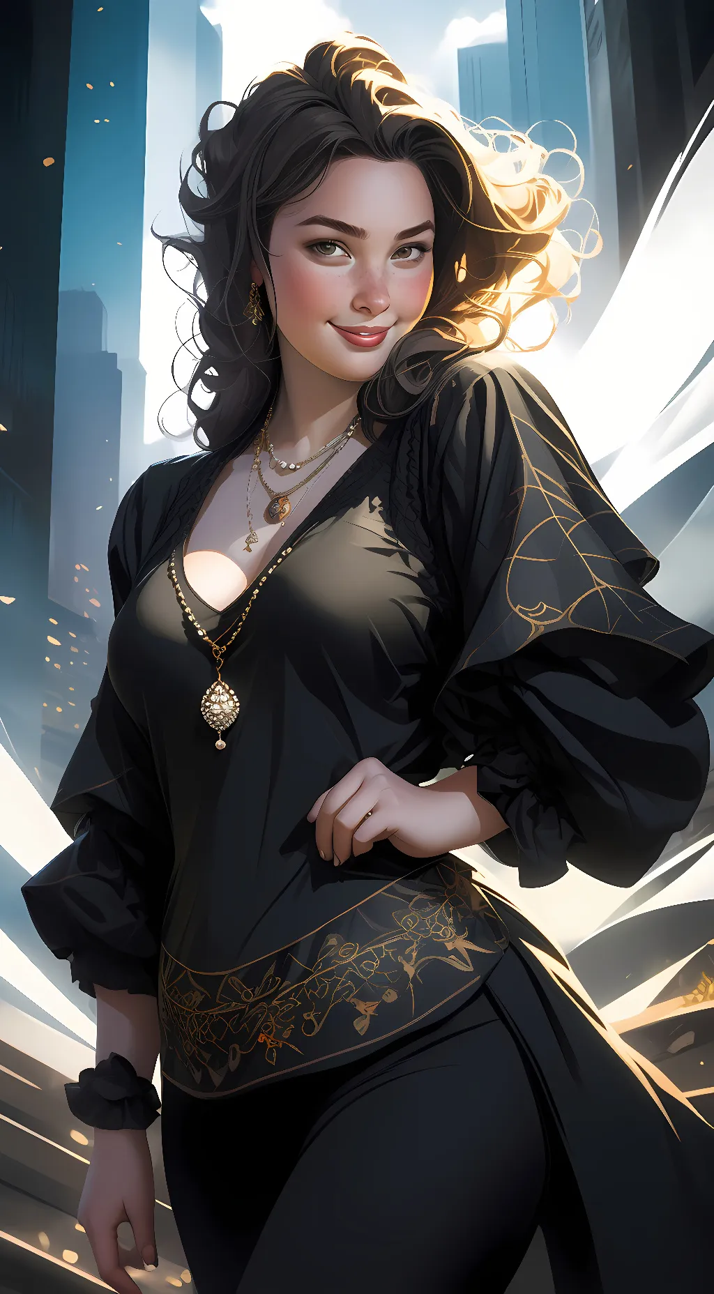 ai character: Luna background