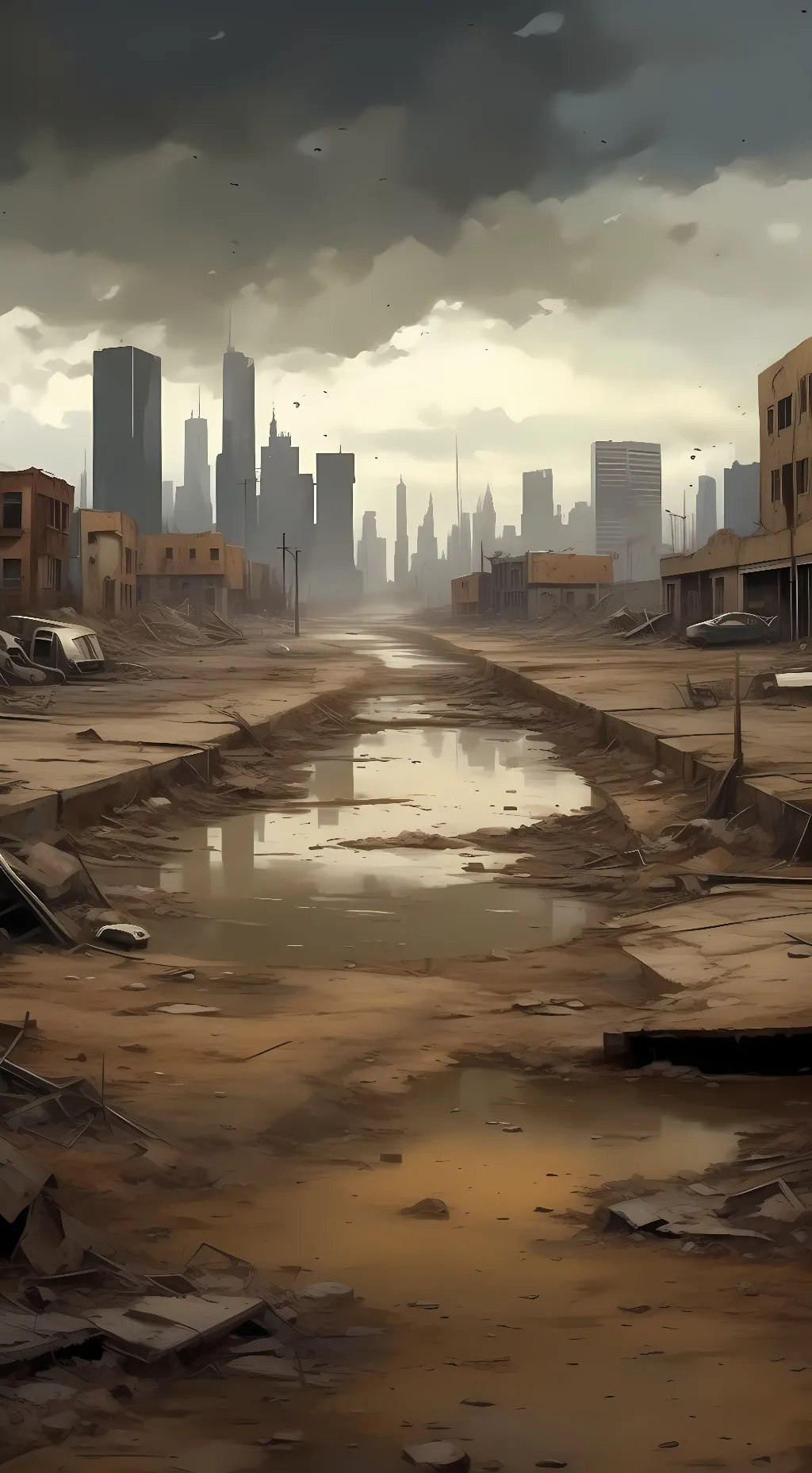 ai character: Wasteland RPG background