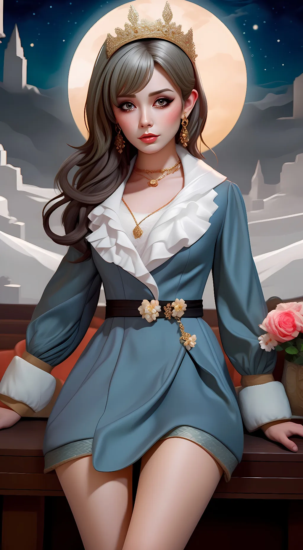 ai character: the night princess background