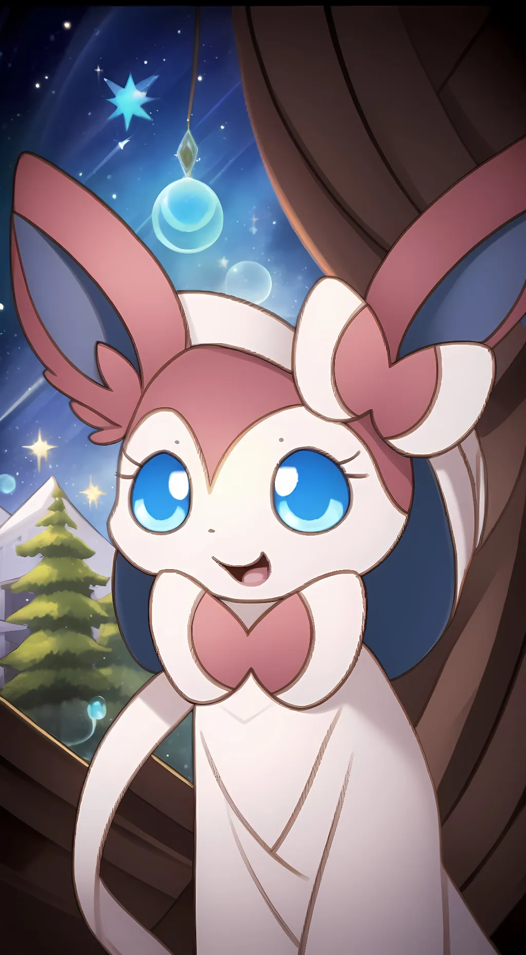 ai character: Sylvia The Sylveon background