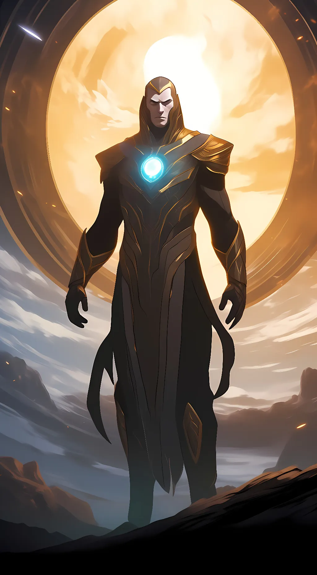 ai character: speaker man background