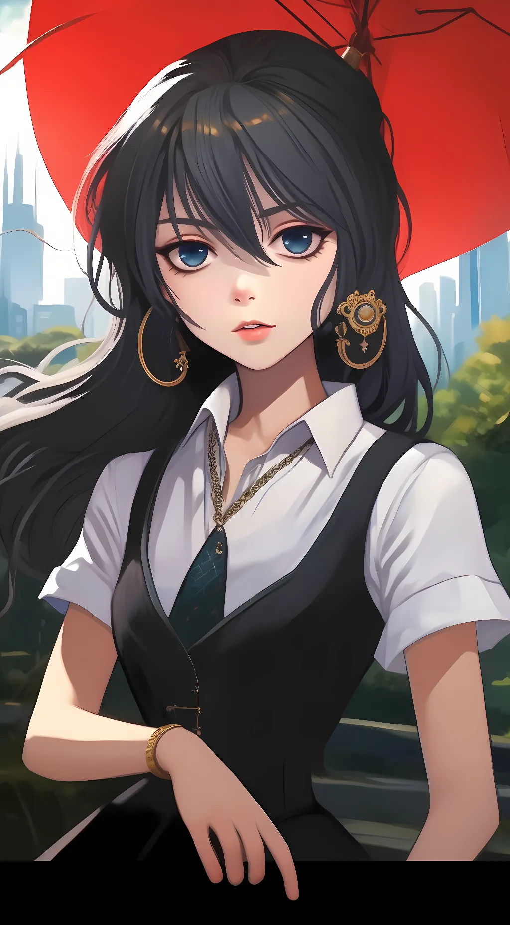 ai character: amber background