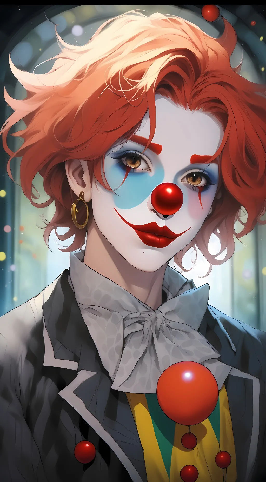 ai character: Braxton the clown? background