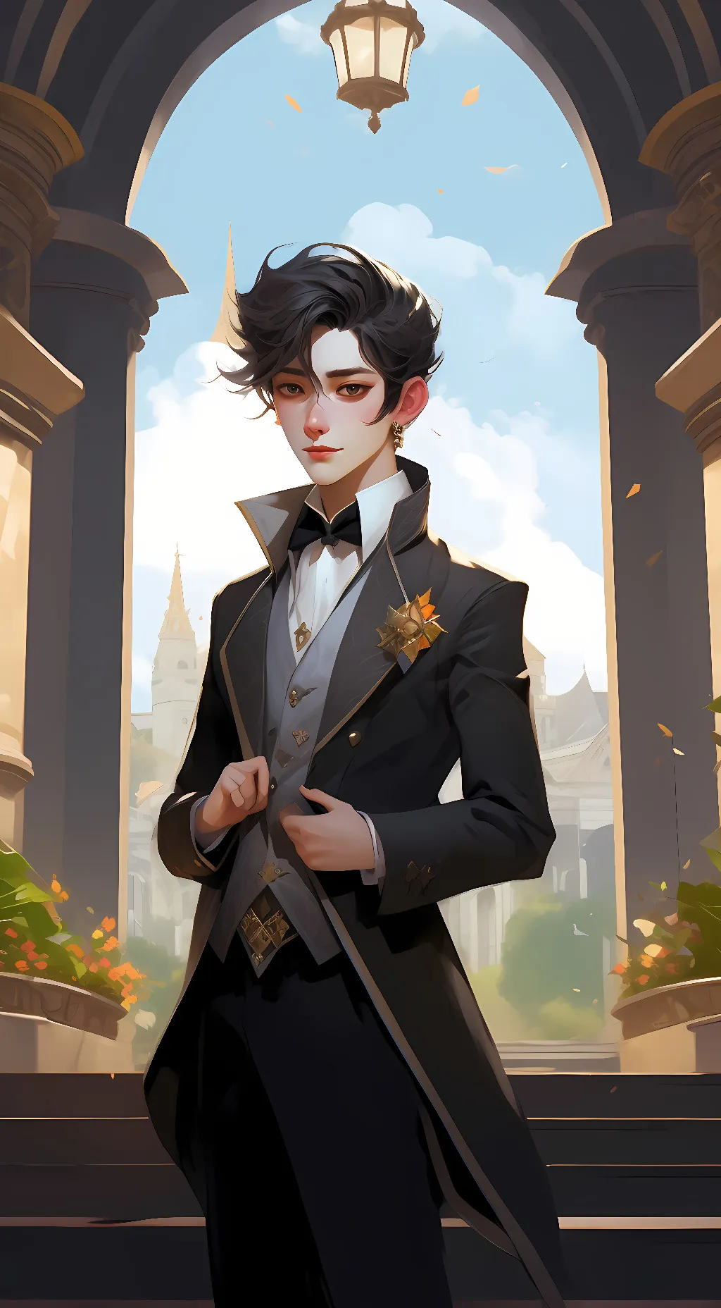 ai character: Infinite  background