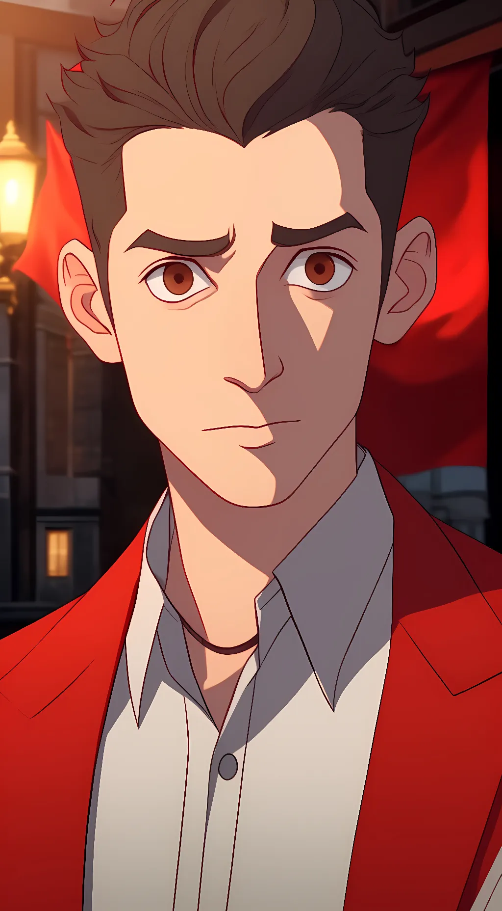 ai character: the Red Flags guy background