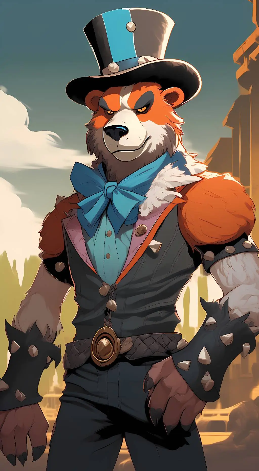 ai character: Glamrock Freddy background