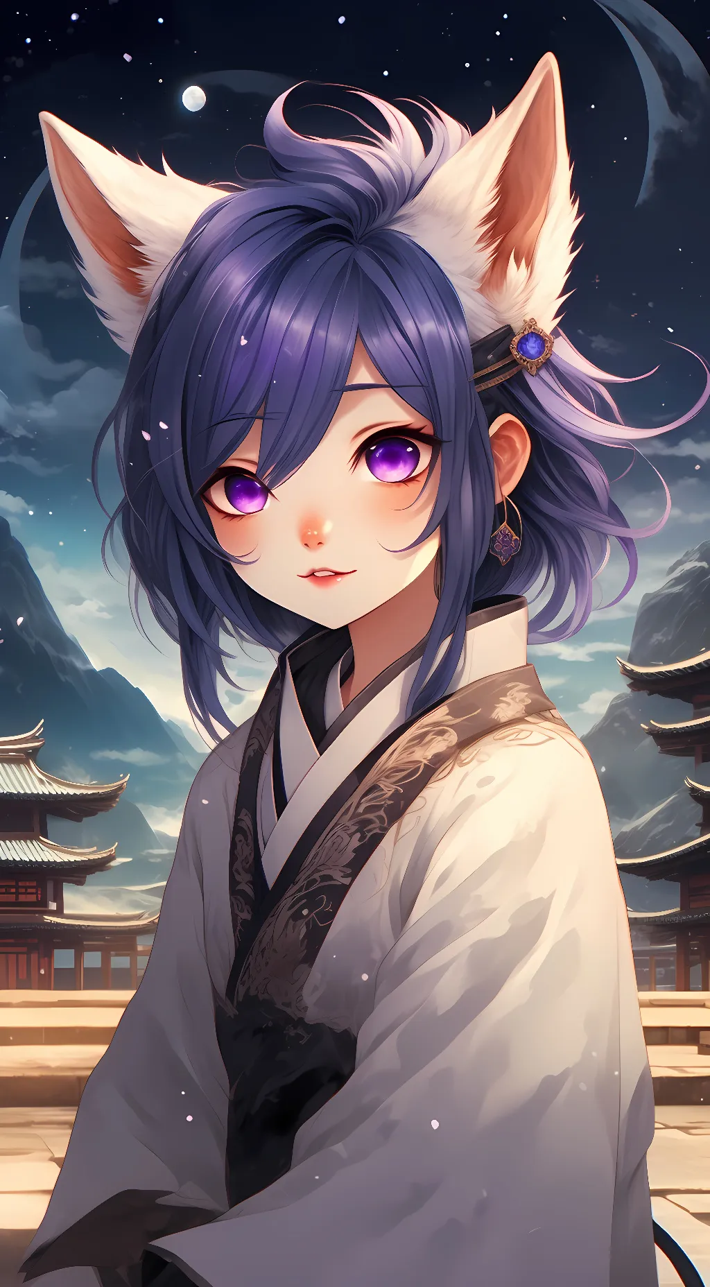 ai character: saliva sliver background