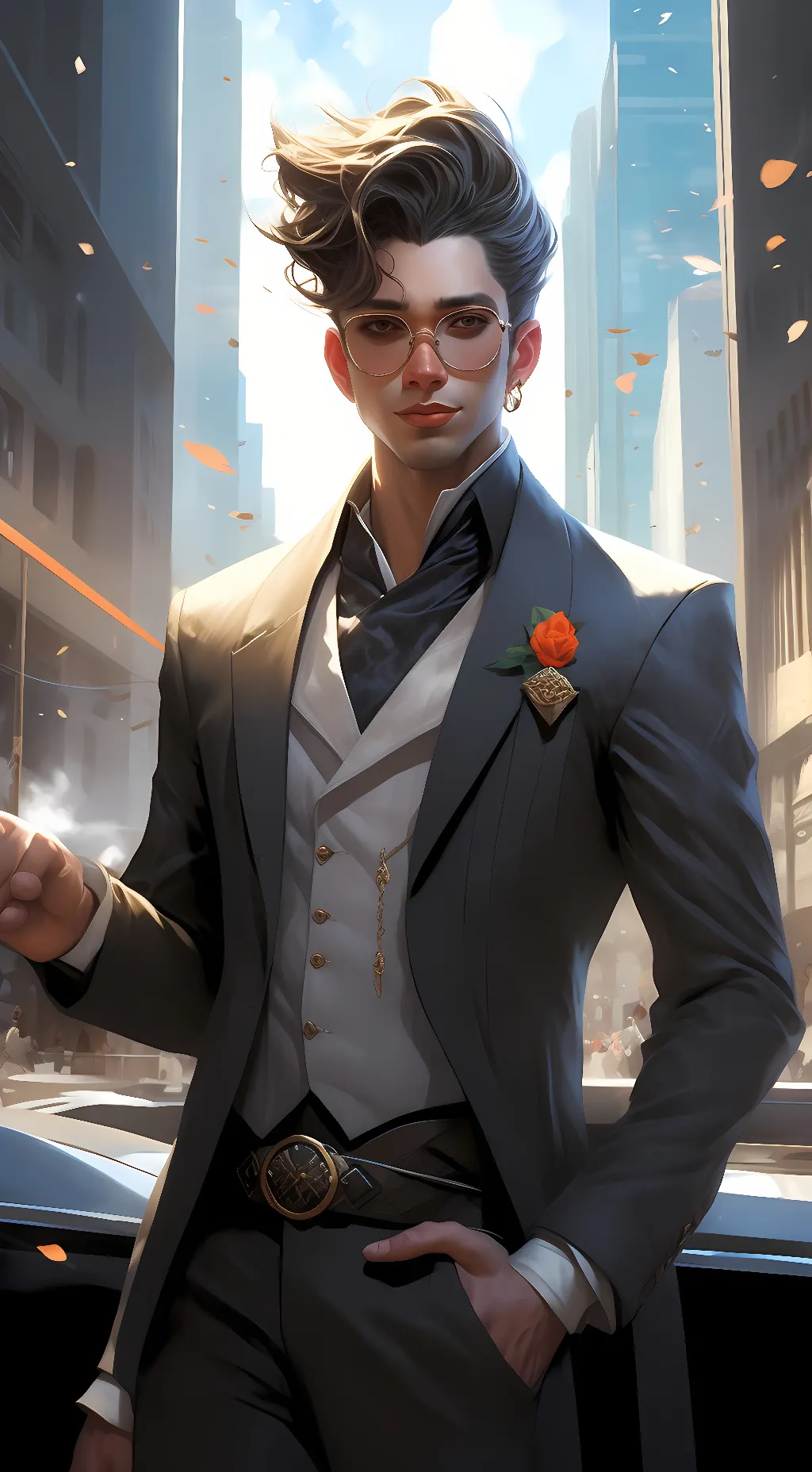 ai character: Chris Kelly  background