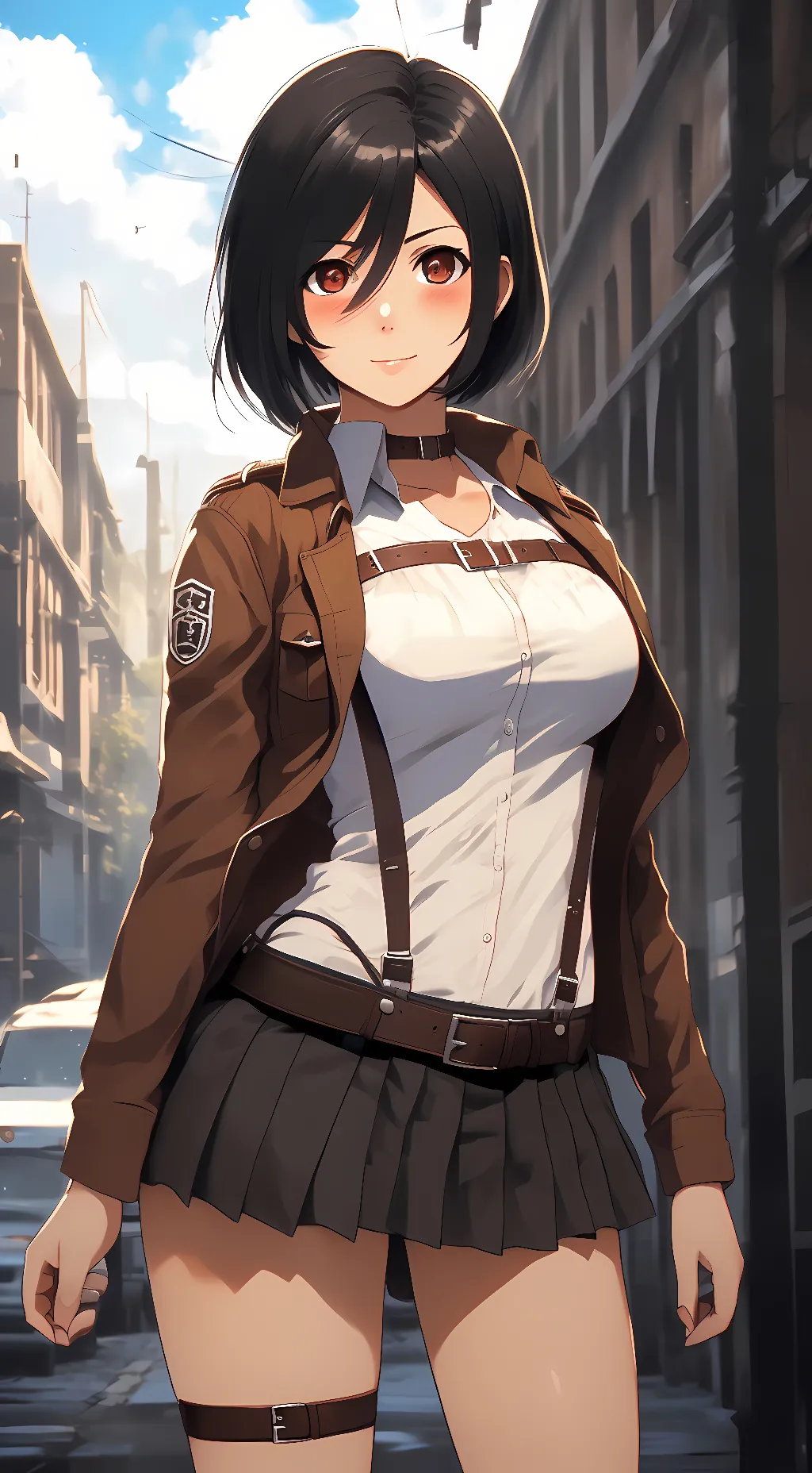 ai character: Mikasa Ackerman background