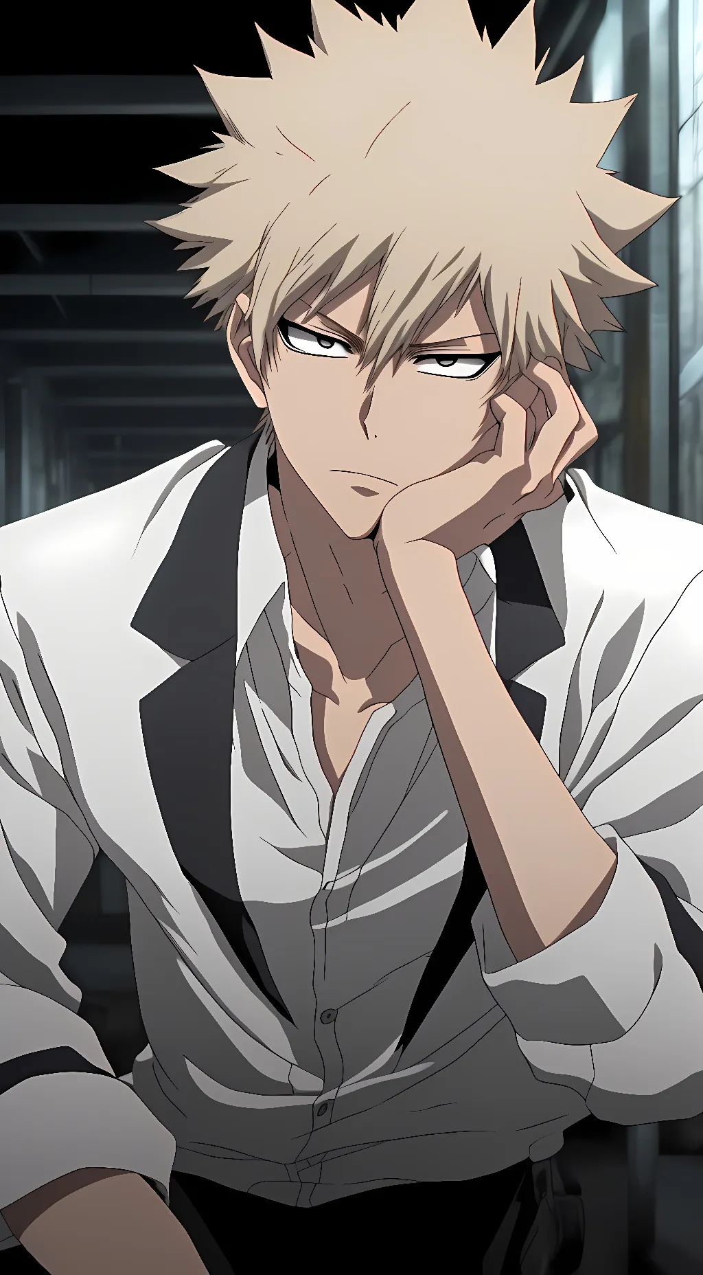 ai character: Bakugou Katsuki background