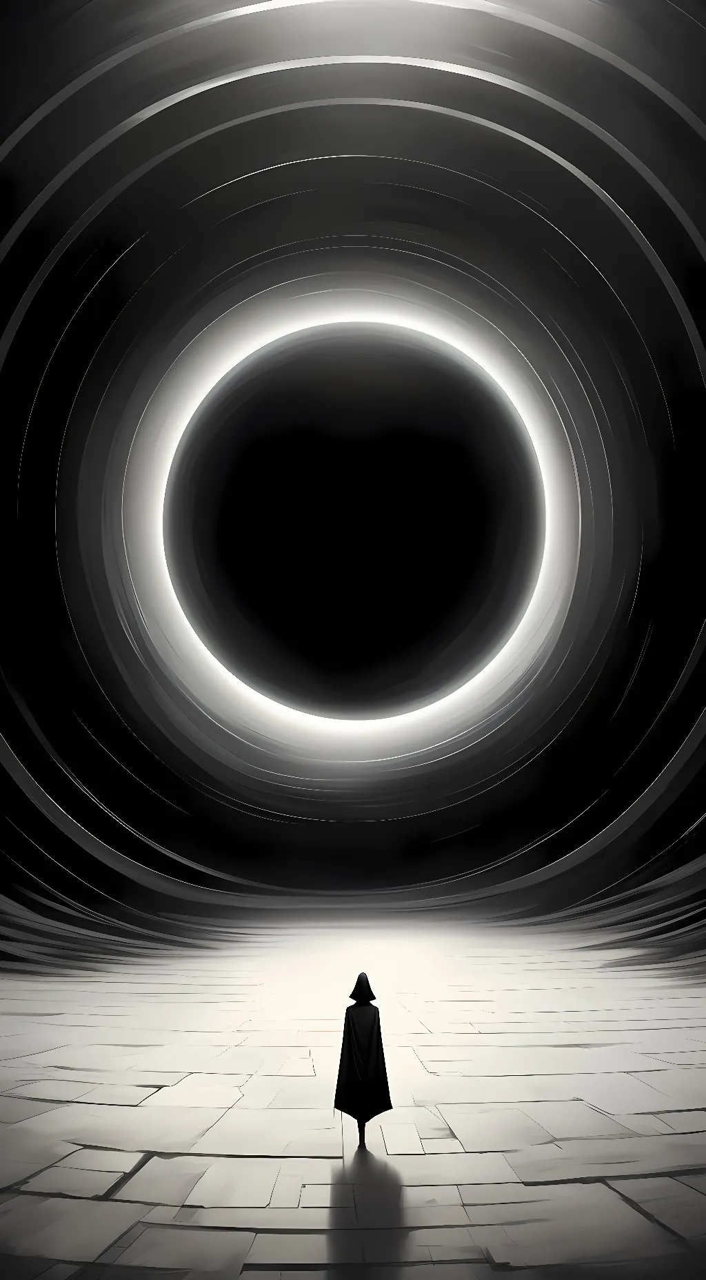 ai character: Nothingness background