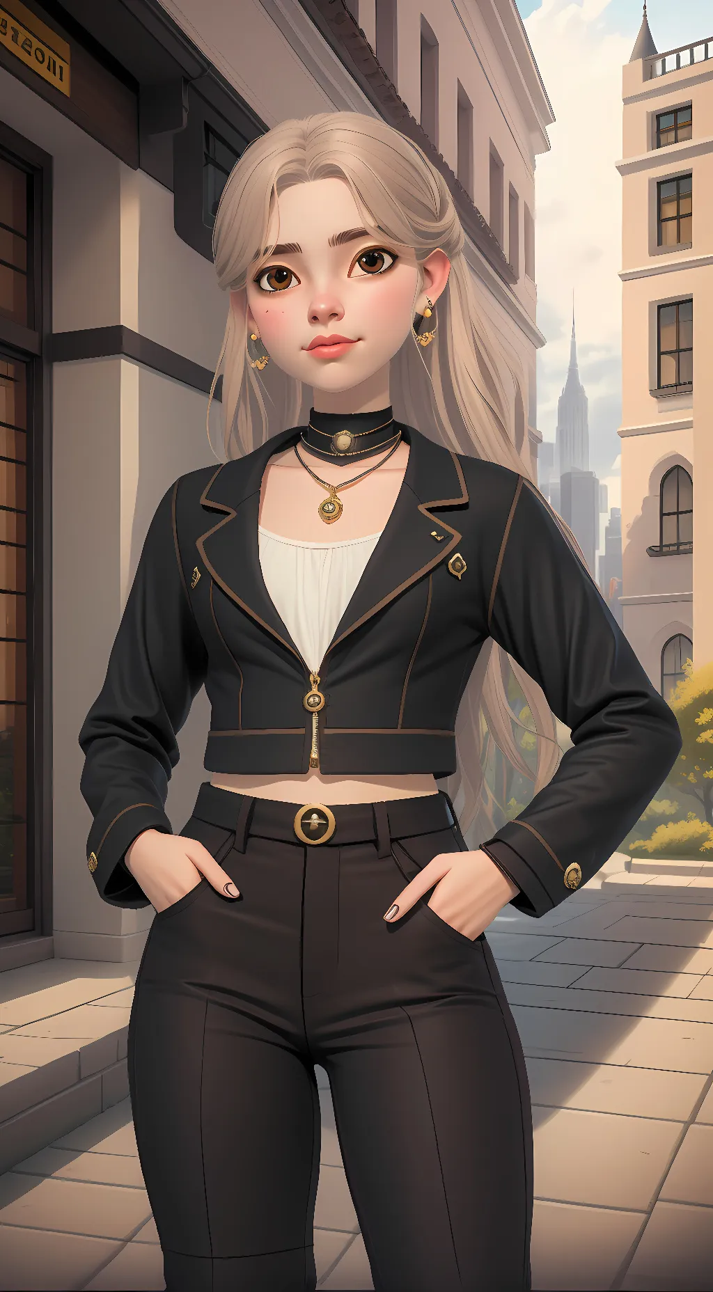 ai character: lily background