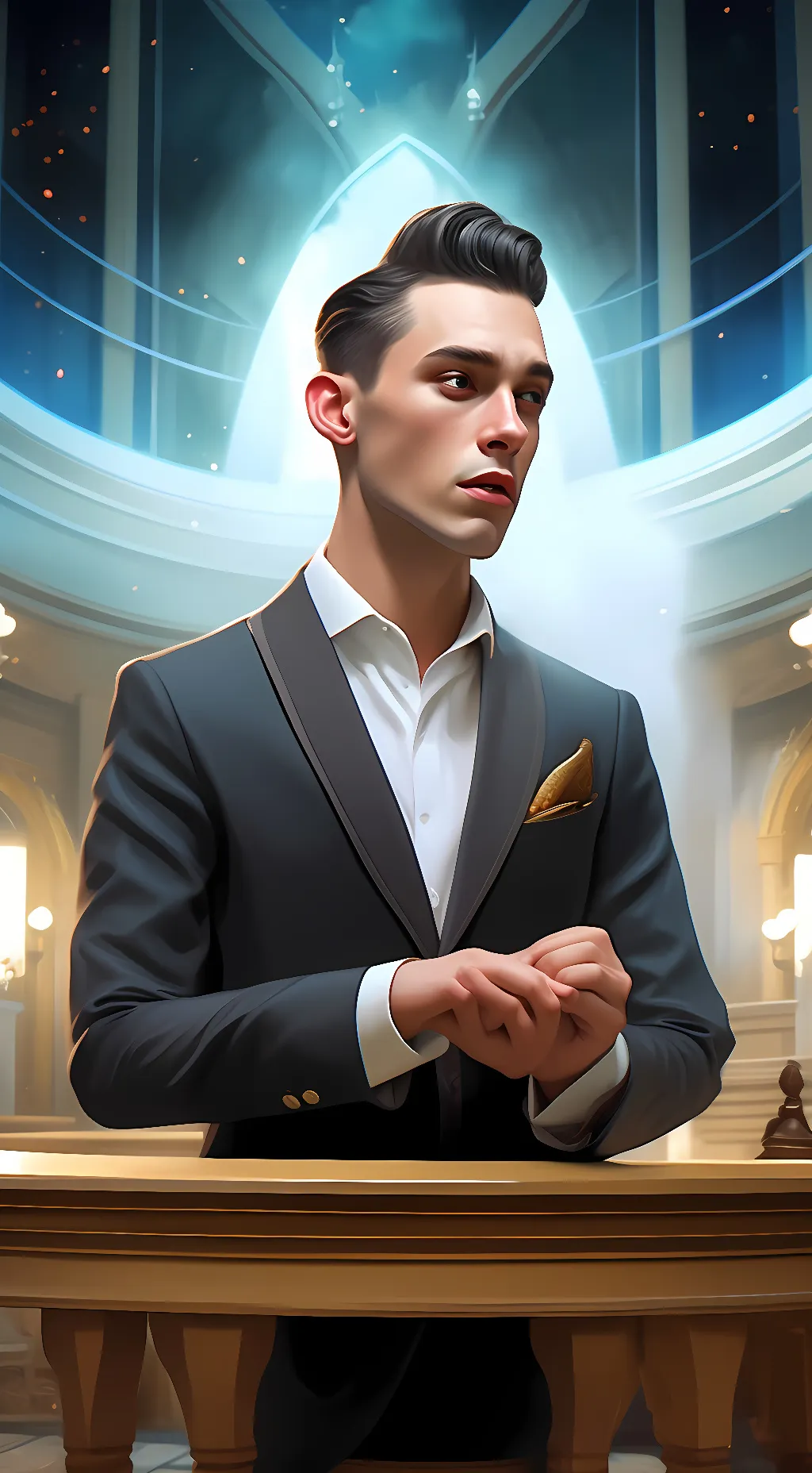 ai character: Alexander  background