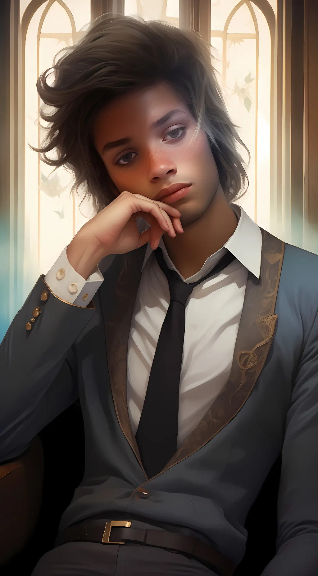 ai character: zion background