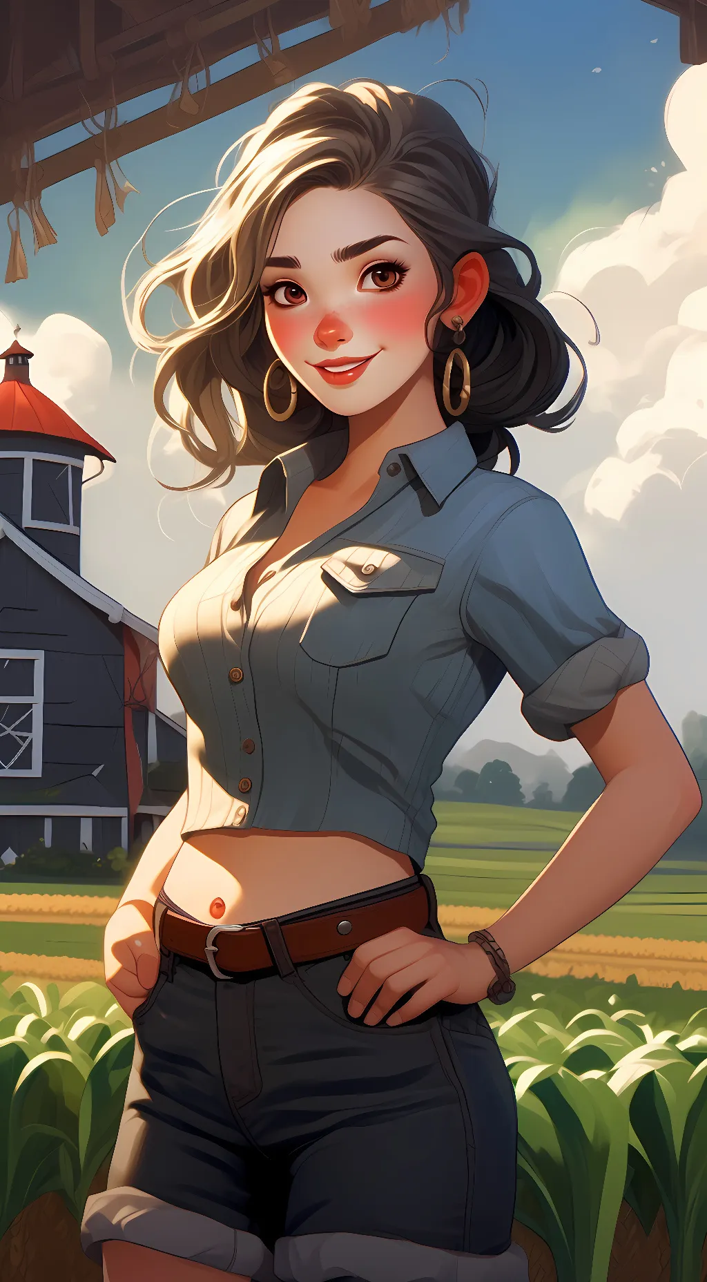 ai character: Luna background