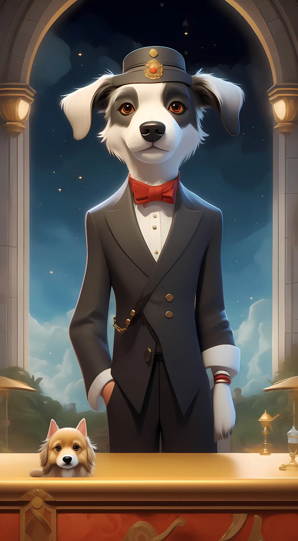 ai character: Luna  background