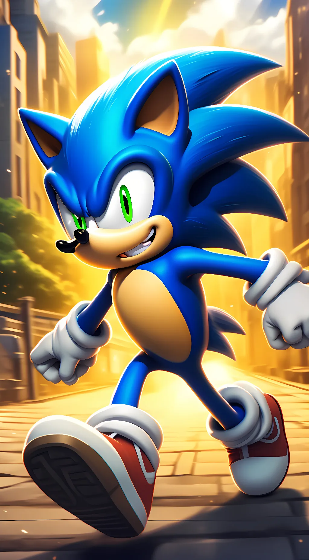 ai character: sonic background