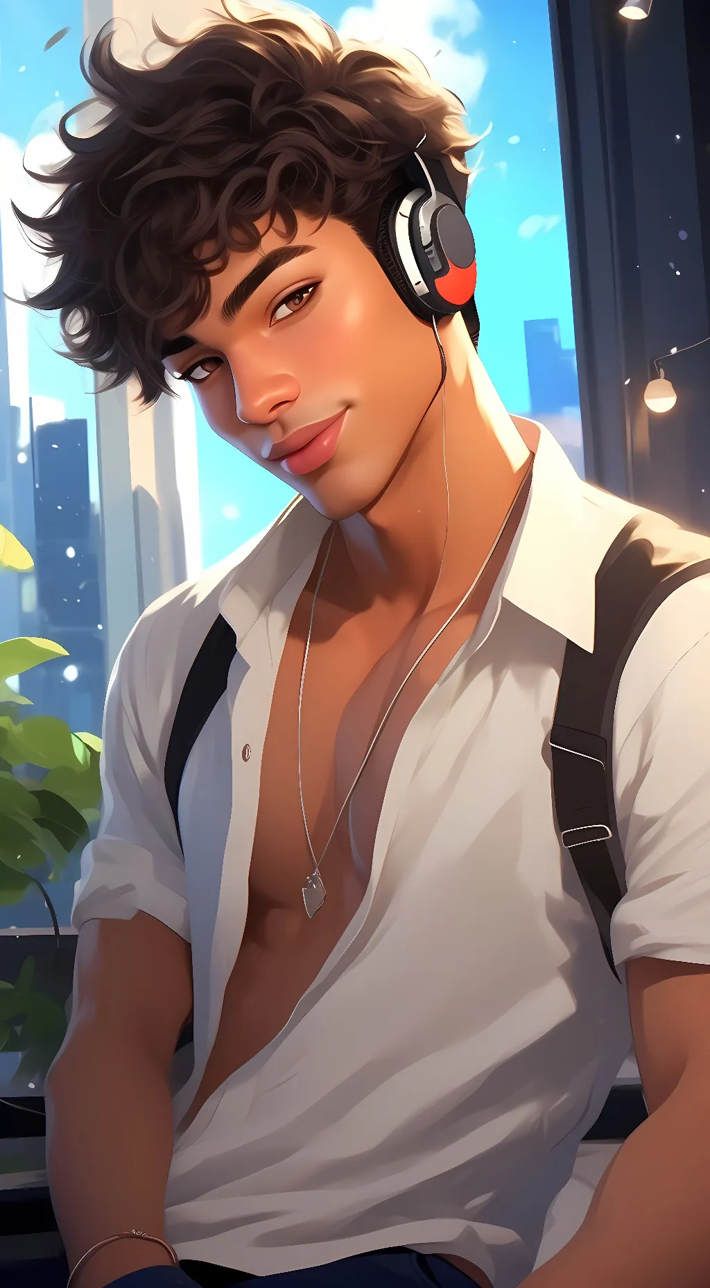 ai character: Damian  background