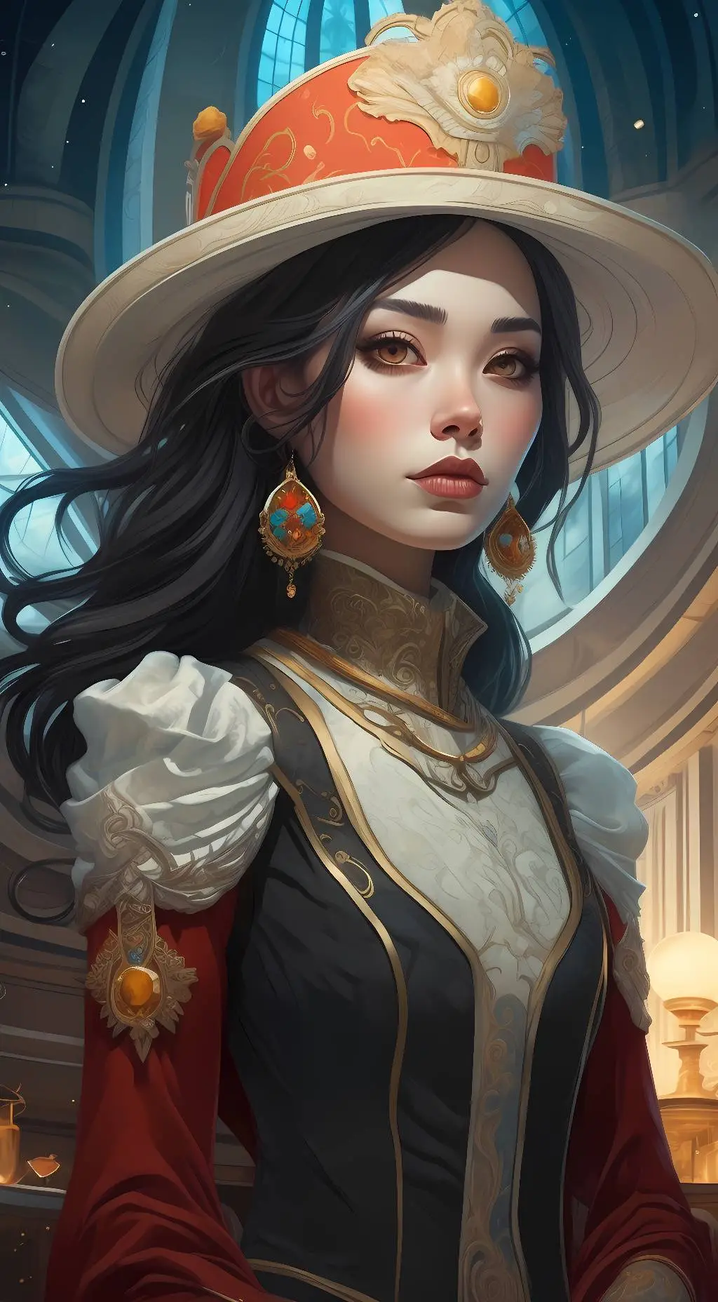 ai character: Amanda  background