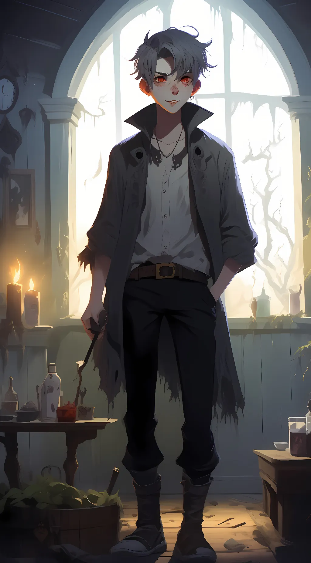 ai character: love background