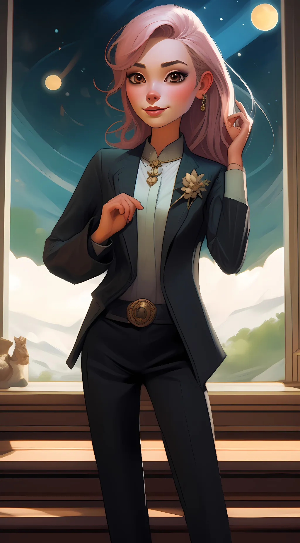 ai character: My little pony. background