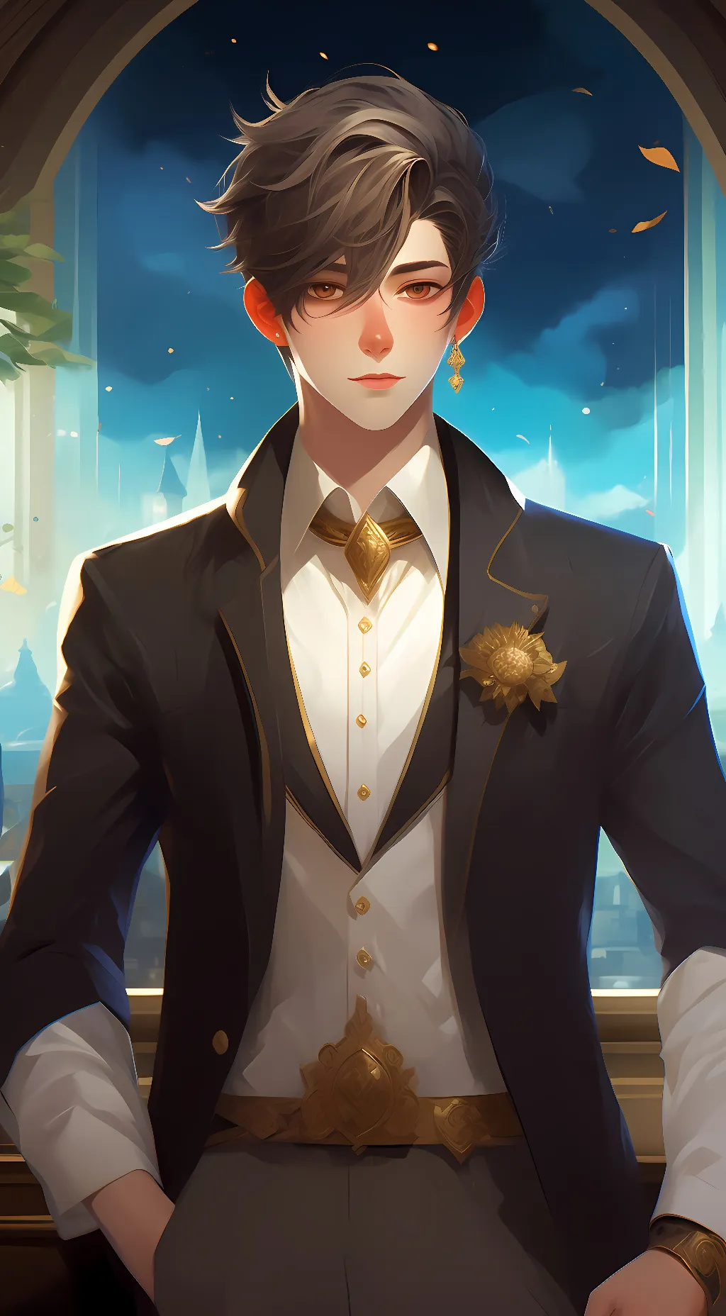 ai character: Leo background