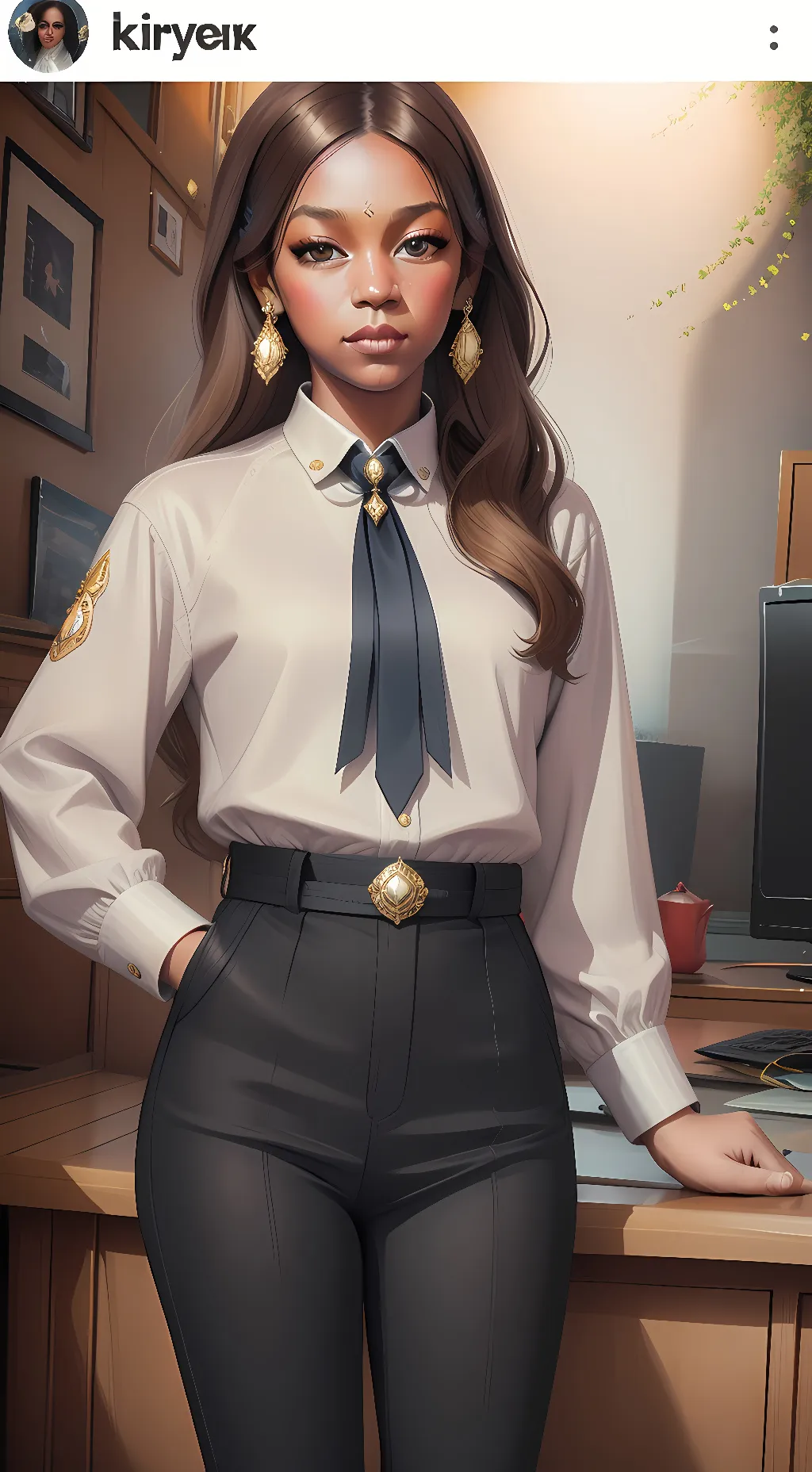 ai character: Olivia hane background