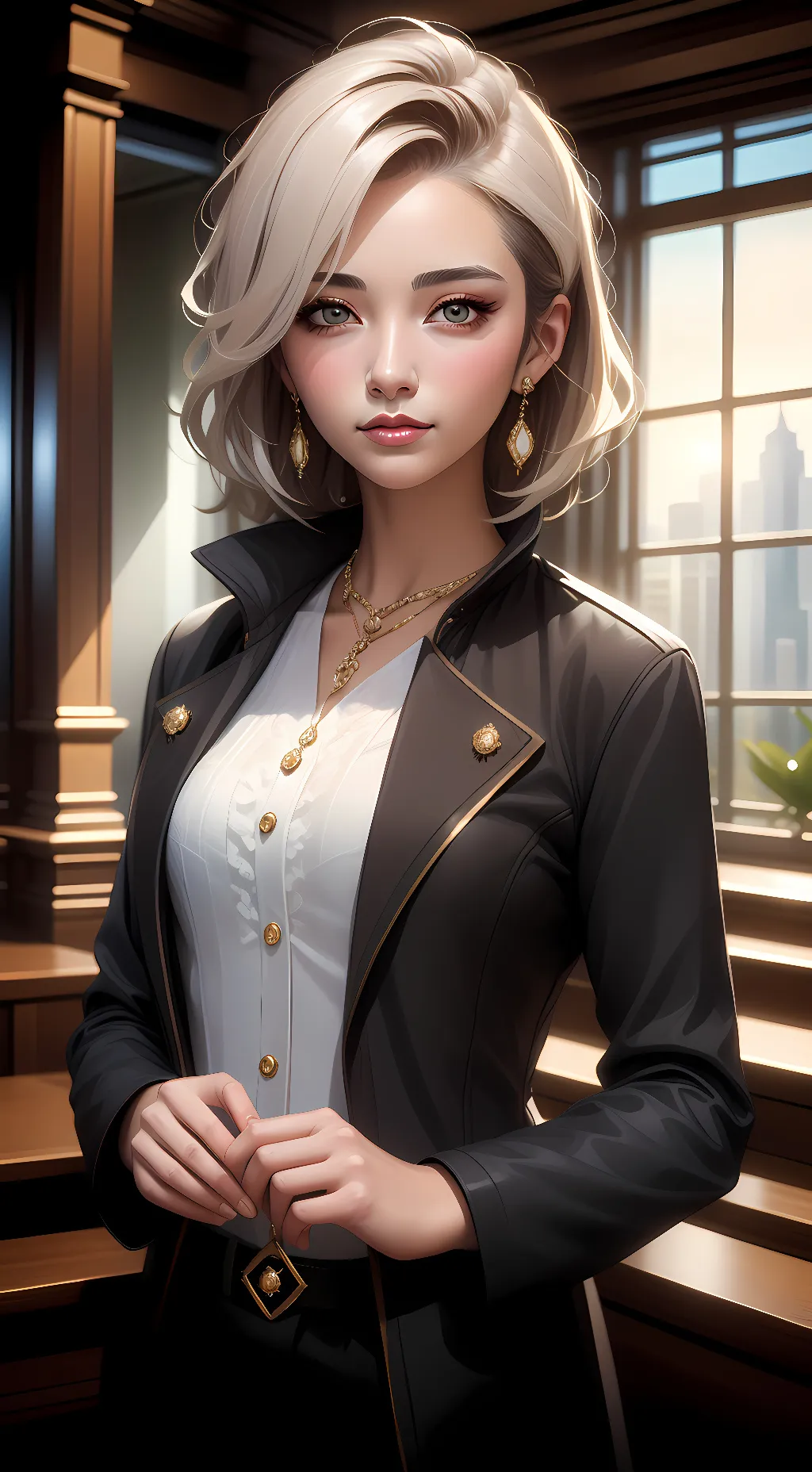 ai character: Natalie  background
