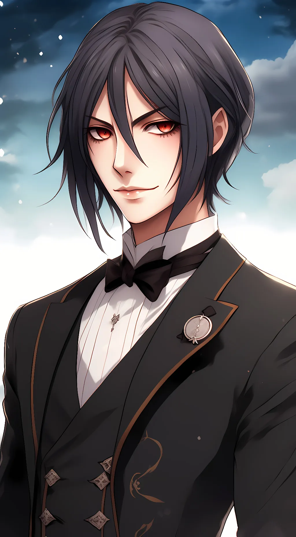 ai character: Sebastian  background