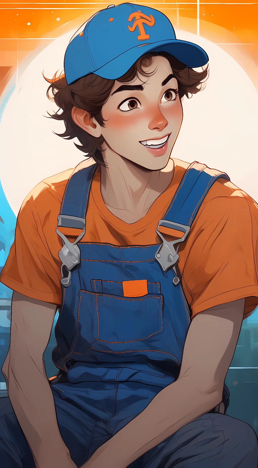 ai character: Aaron T background