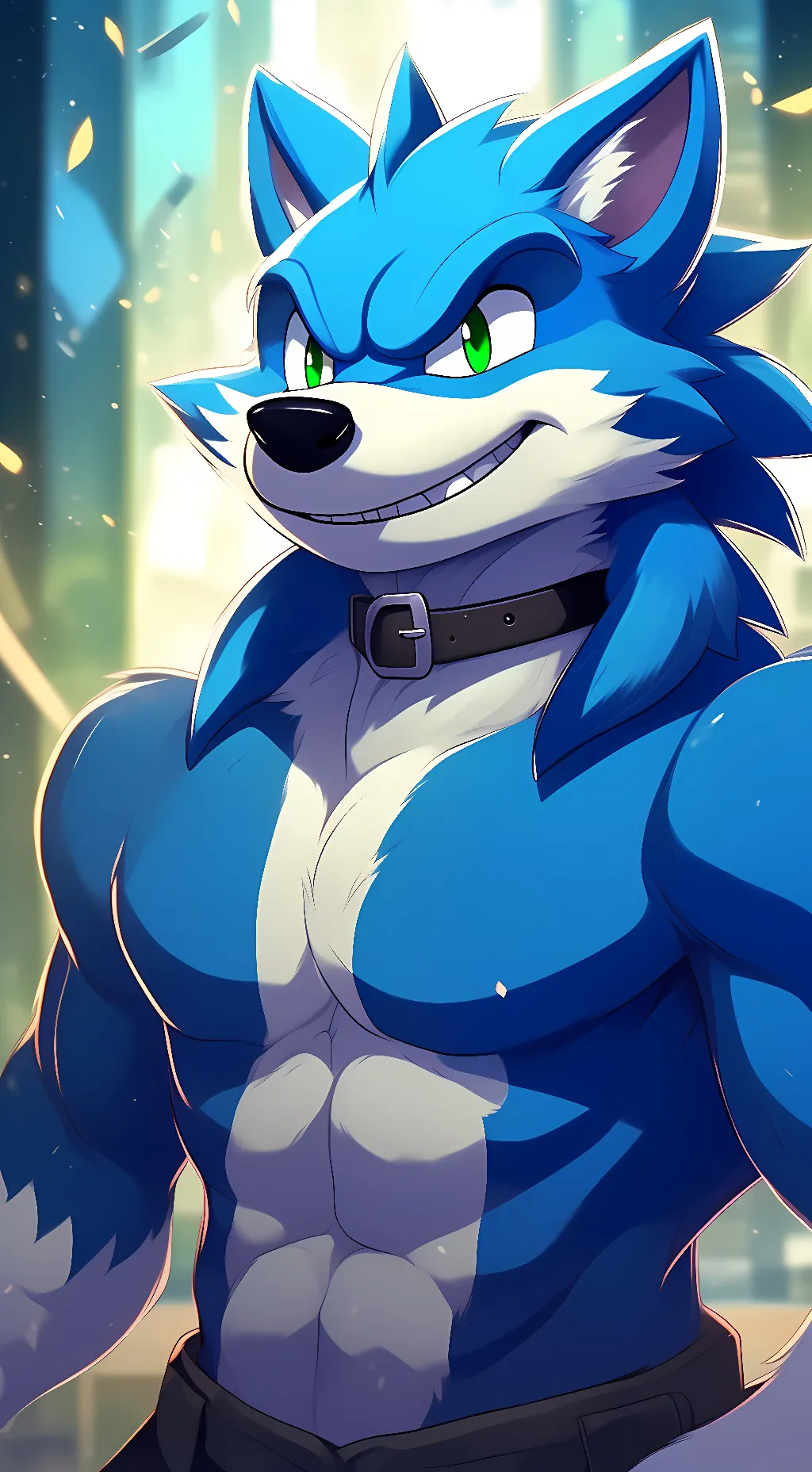 ai character: Sonic the werhog  background