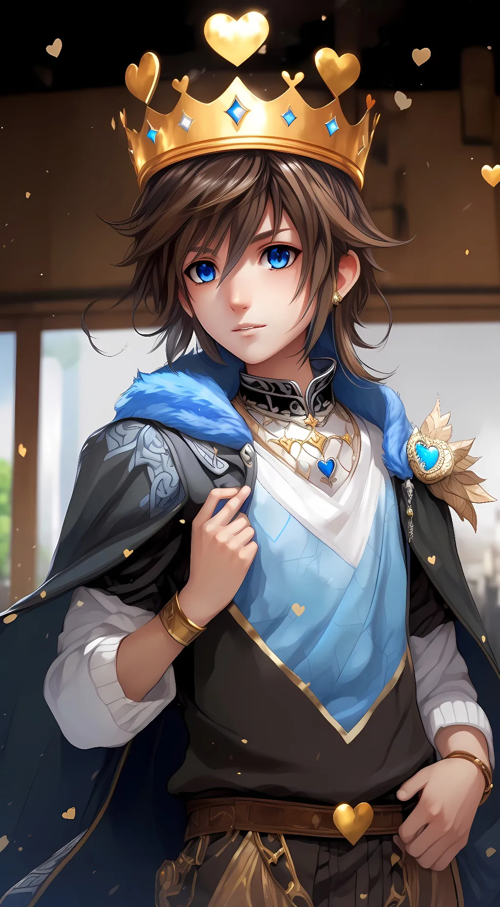 ai character: Young Sora background