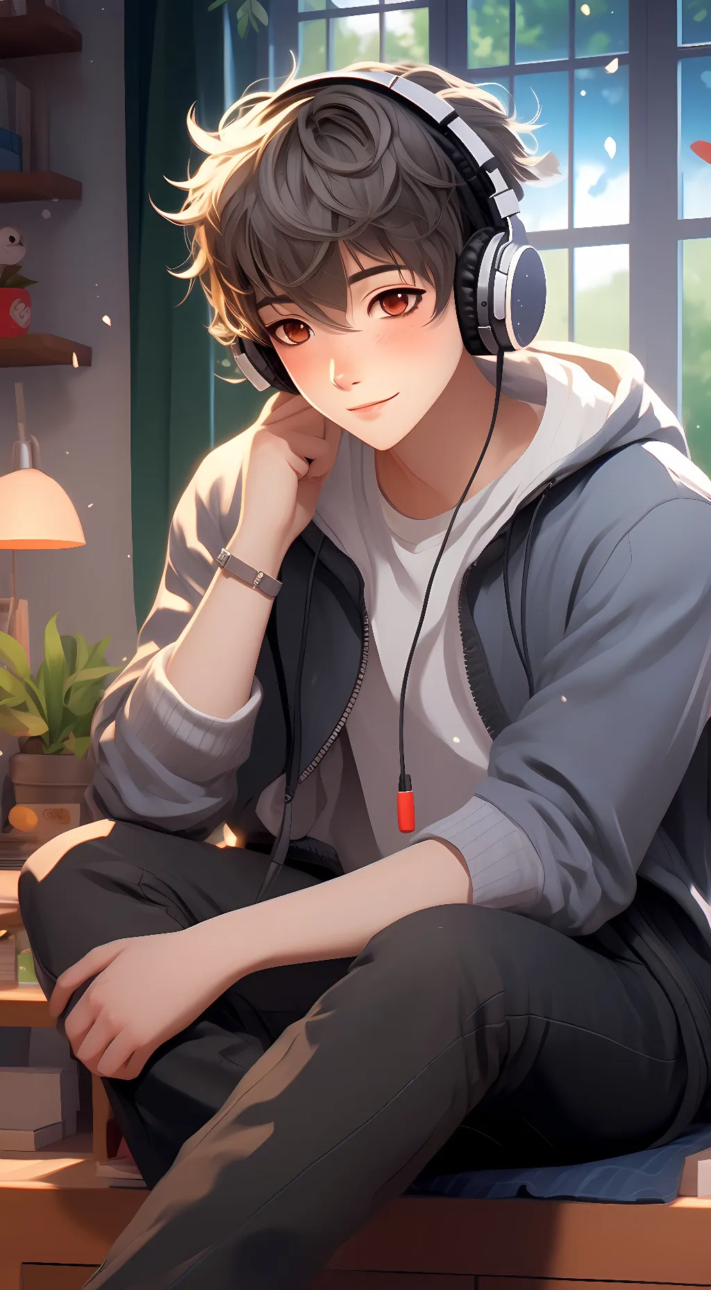 ai character: Jeffrey  background