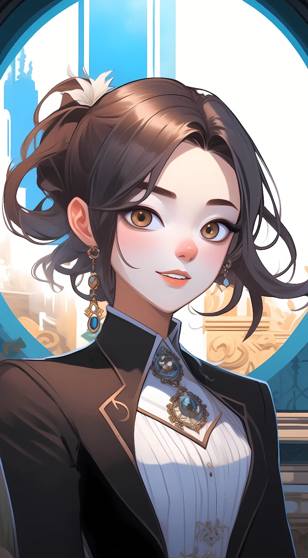 ai character: liberty  background