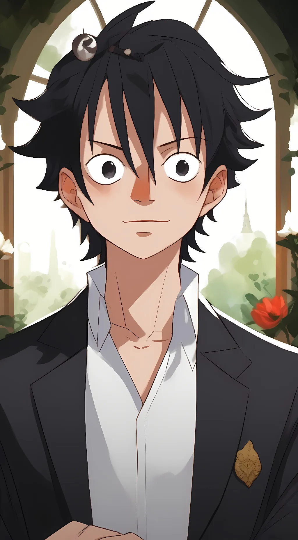 ai character: Luffy background