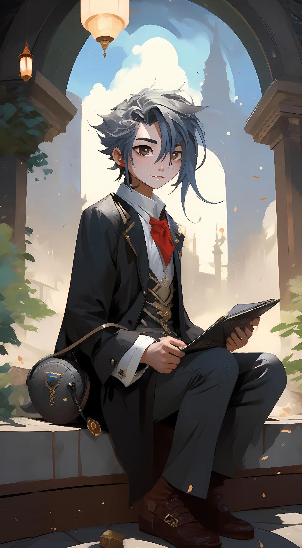 ai character: gassy background