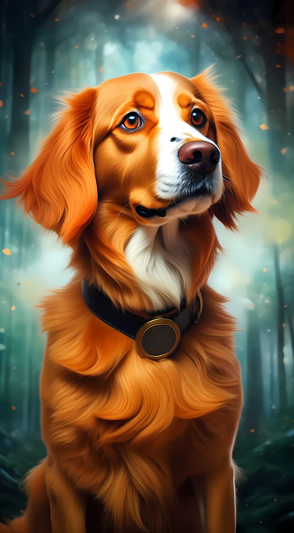 ai character: ginger background