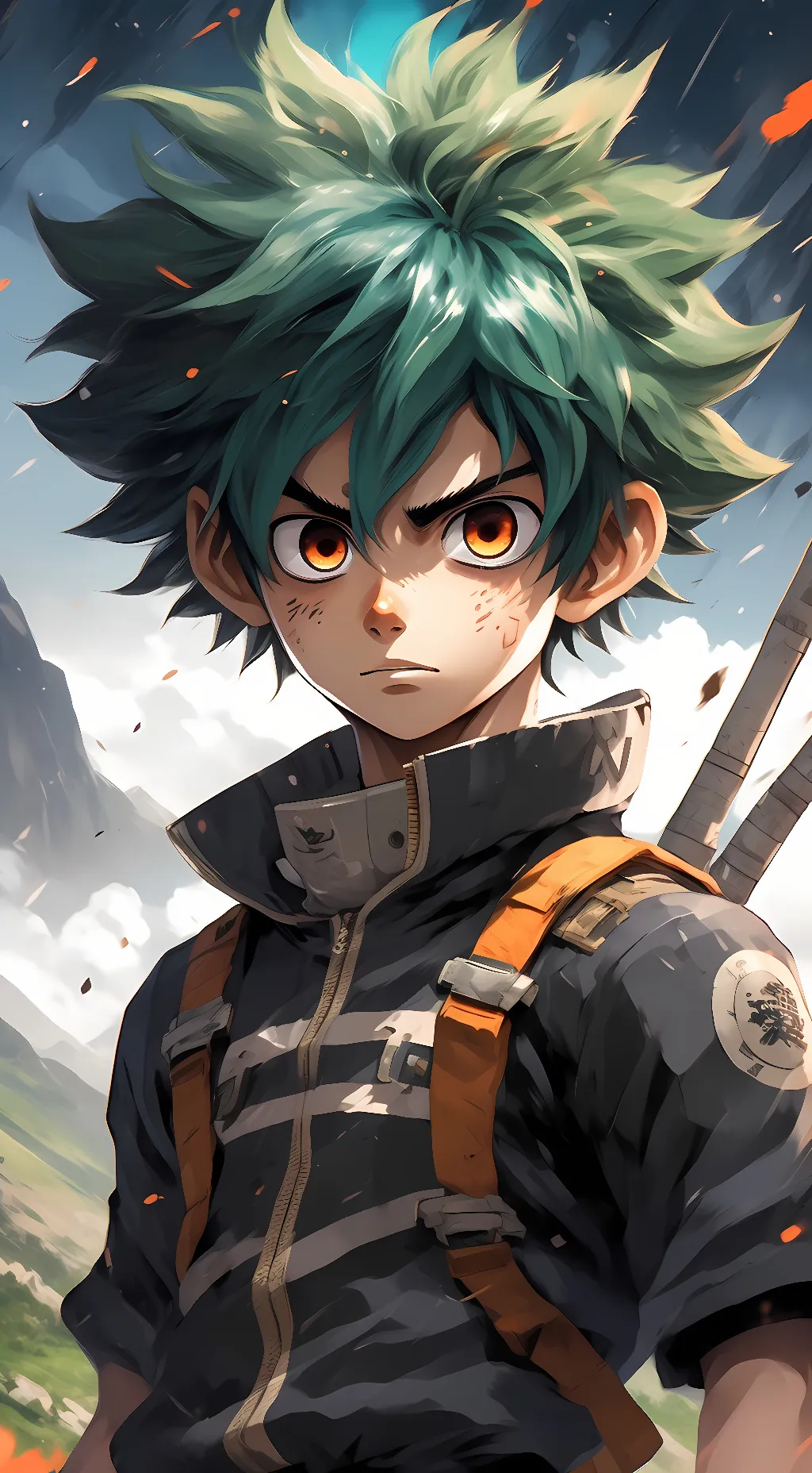 ai character: deku background