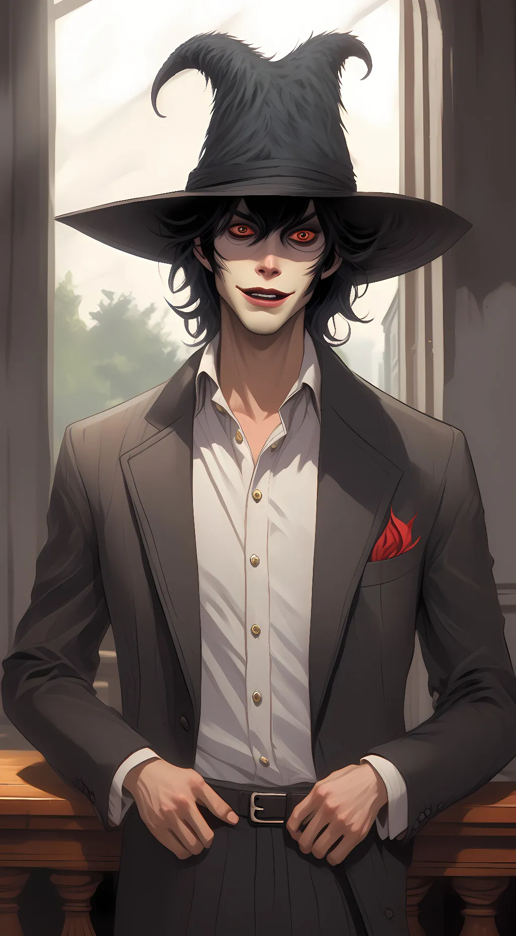 ai character: The babadook background