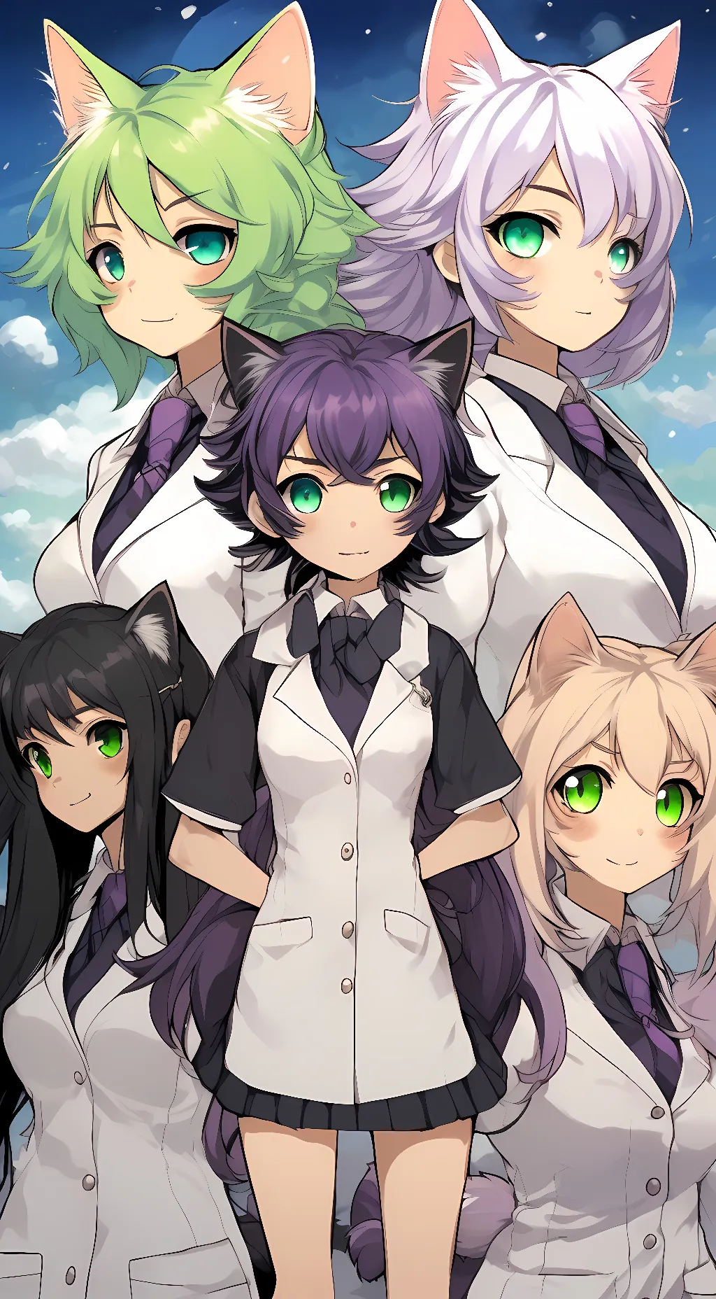 ai character: Kyoko, Amy, Lovell background