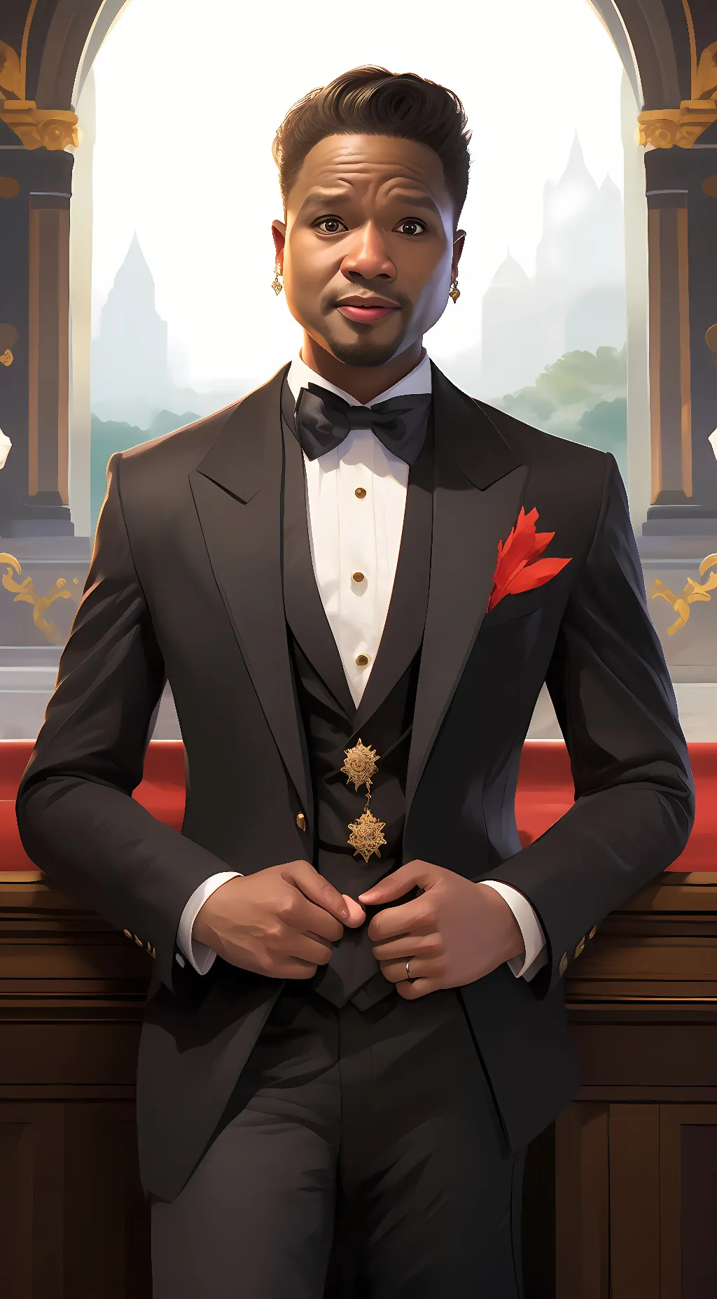 ai character: anime shaq background