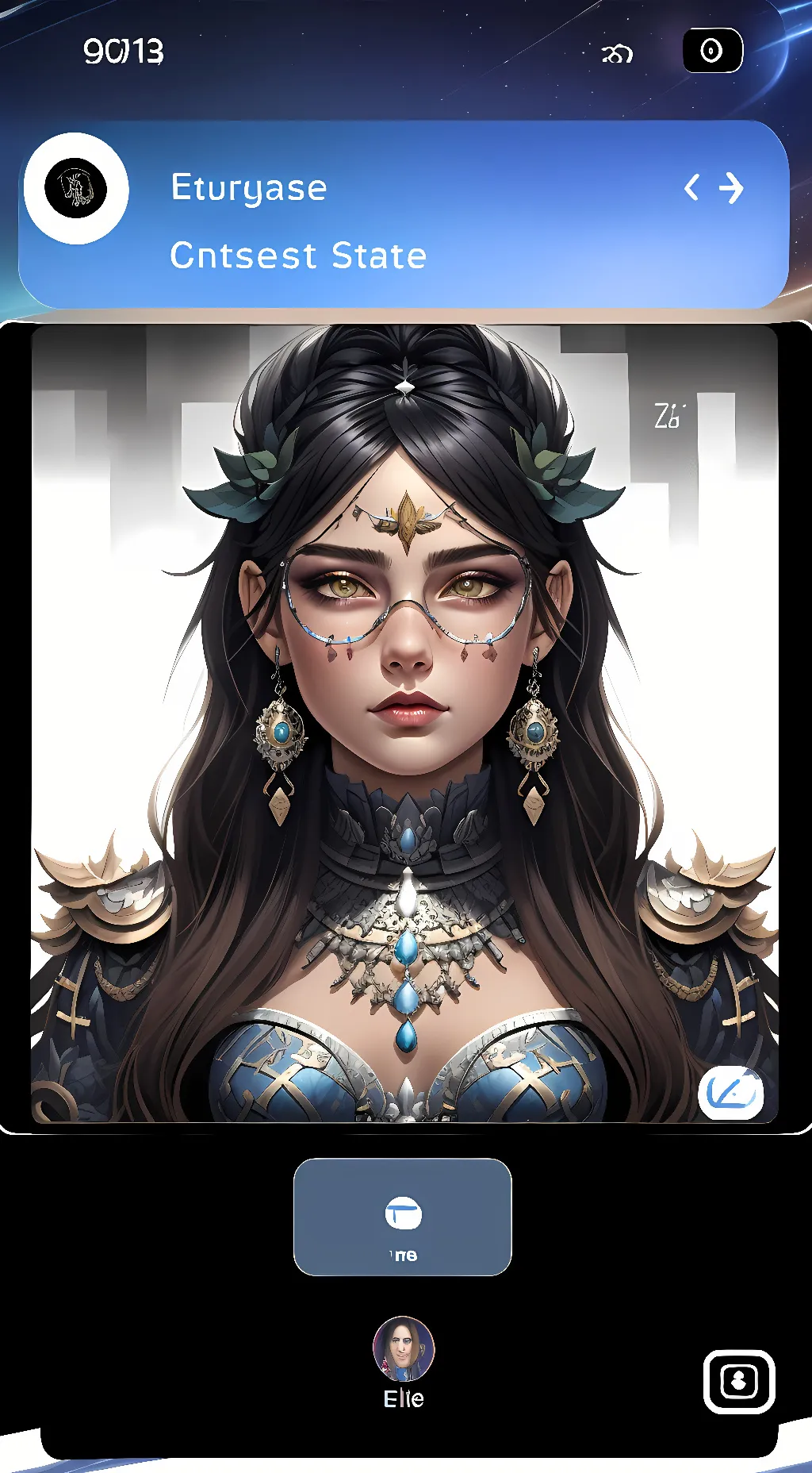 ai character: Goddess background
