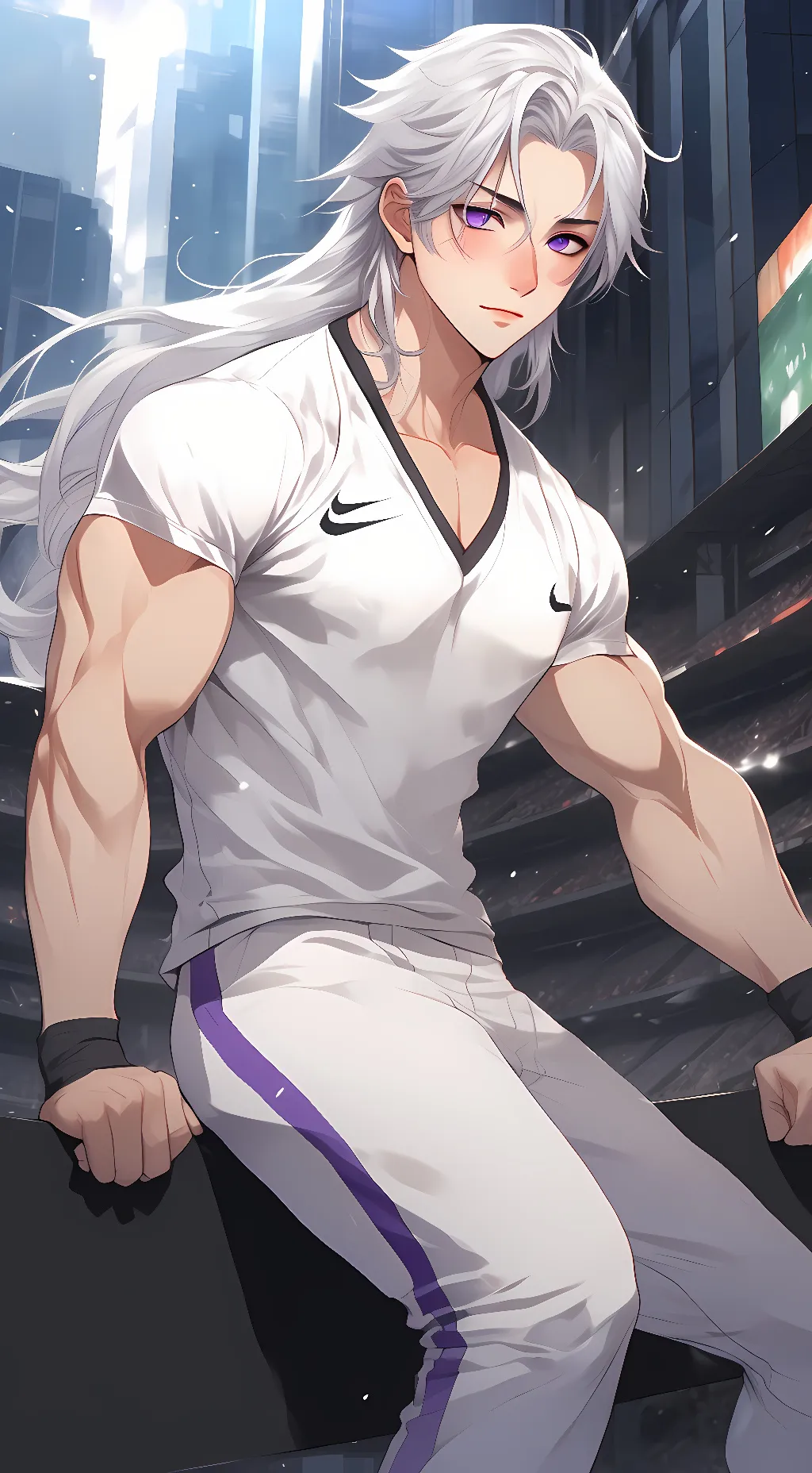 ai character: leo-wang background