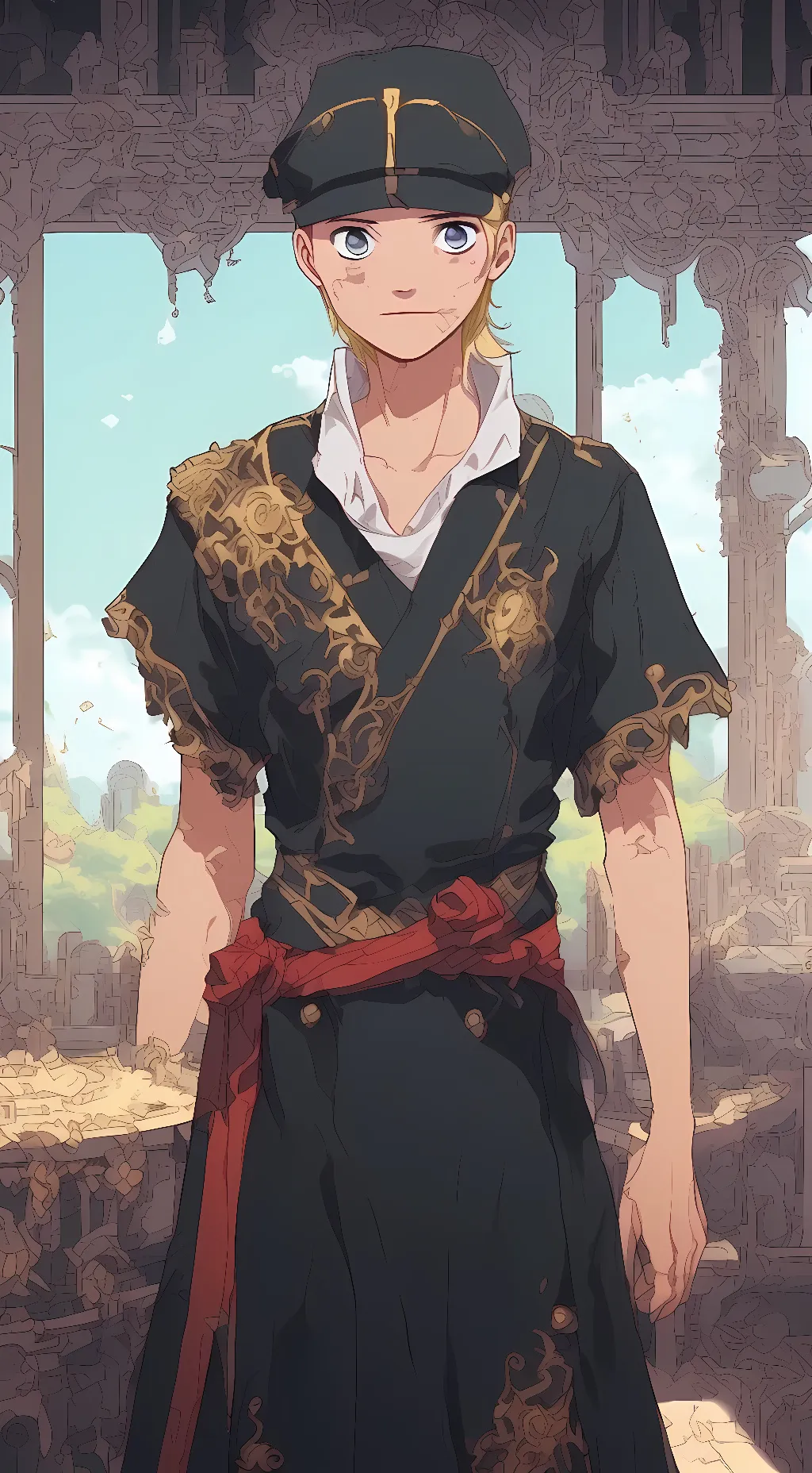 ai character: {<𝙽𝚊𝚛𝚞𝚝𝚘>} background