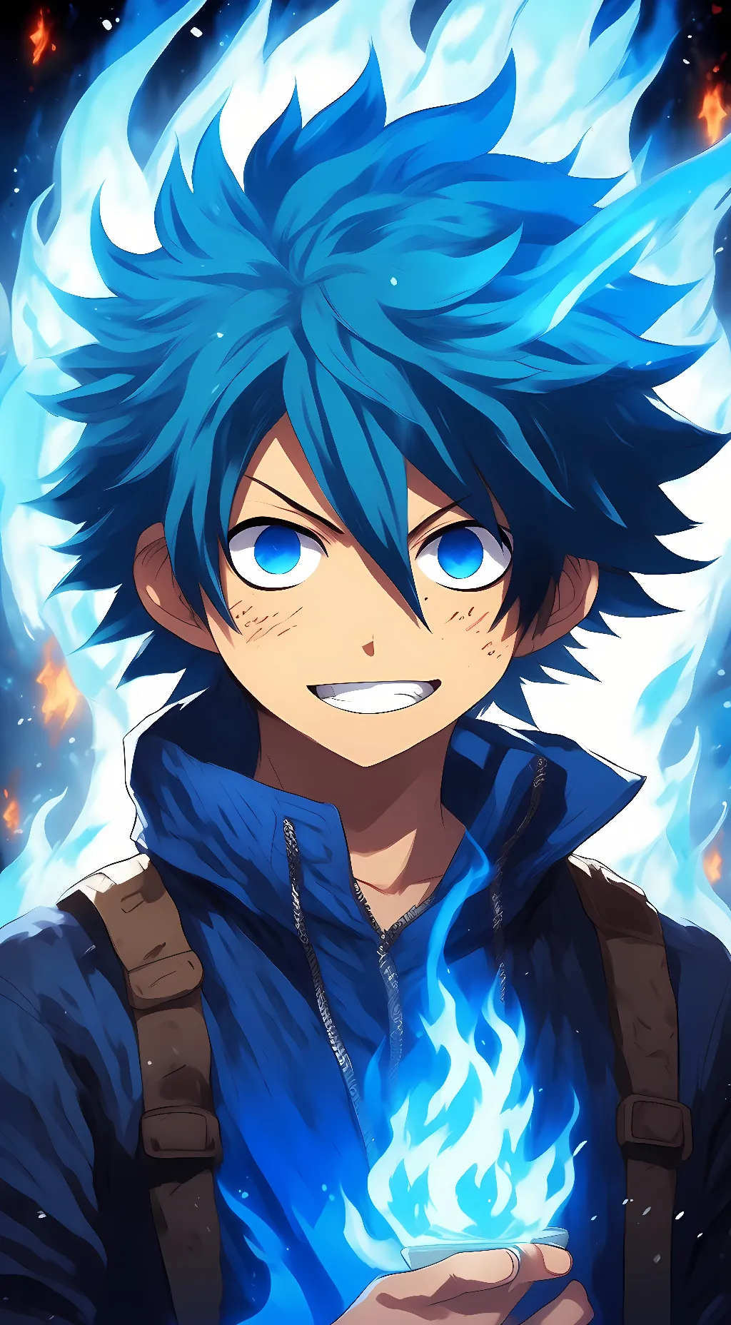 ai character: Dabi & Denki background